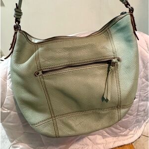 The Sak mint green leather shoulder  bag